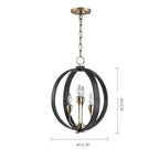 MODERN BLACK ORB CHANDELIER | DESIGN CLVH8777