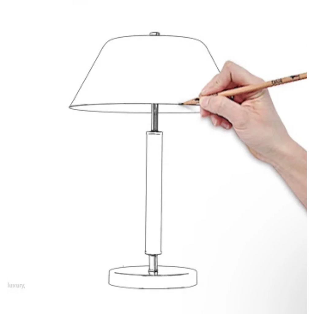 MODERN BRASS AND BLACK IRON TABLE LAMP | DESIGN CLXC0120