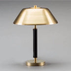 MODERN BRASS AND BLACK IRON TABLE LAMP | DESIGN CLXC0120