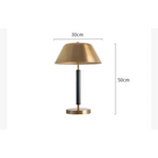 MODERN BRASS AND BLACK IRON TABLE LAMP | DESIGN CLXC0120