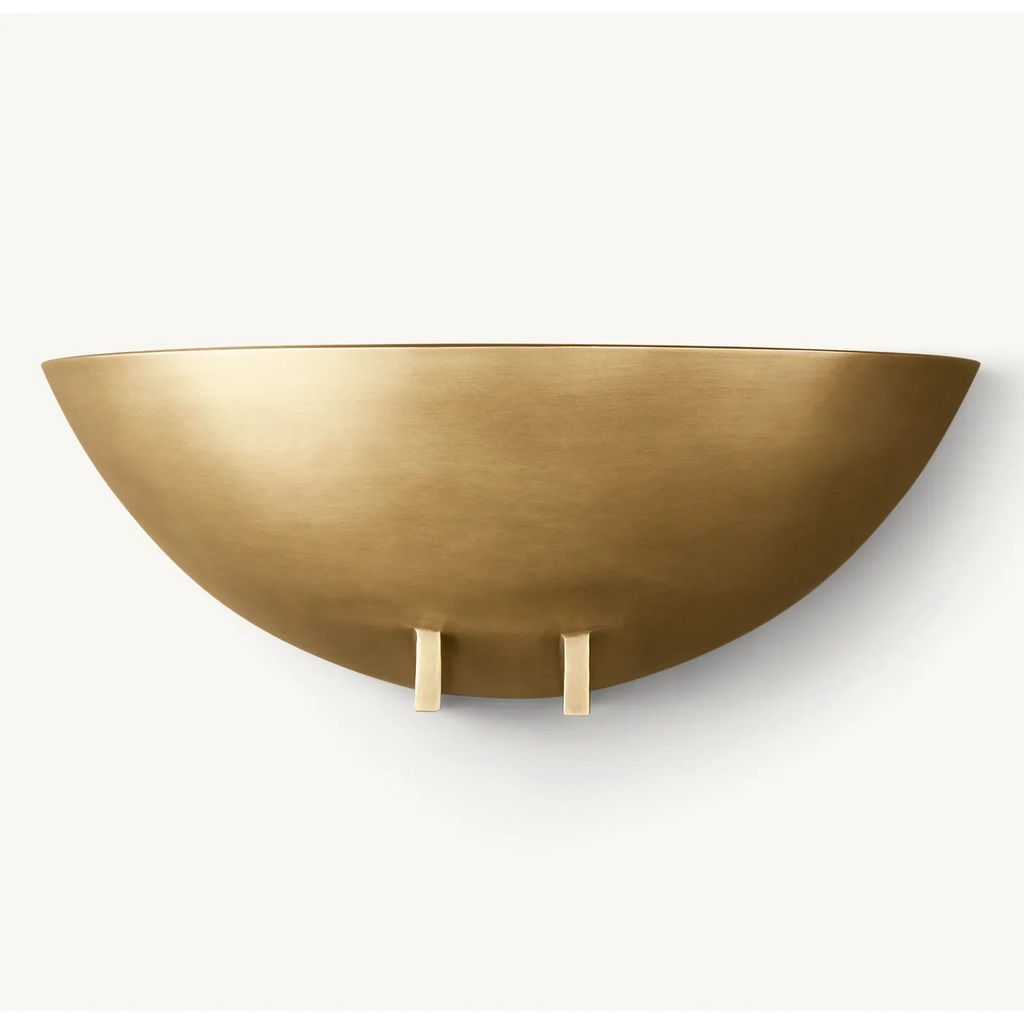 MODERN BRASS BOWL WALL SCONCE | CLHBY90