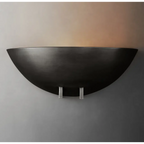 MODERN Black BOWL WALL SCONCE | CLHBY90B