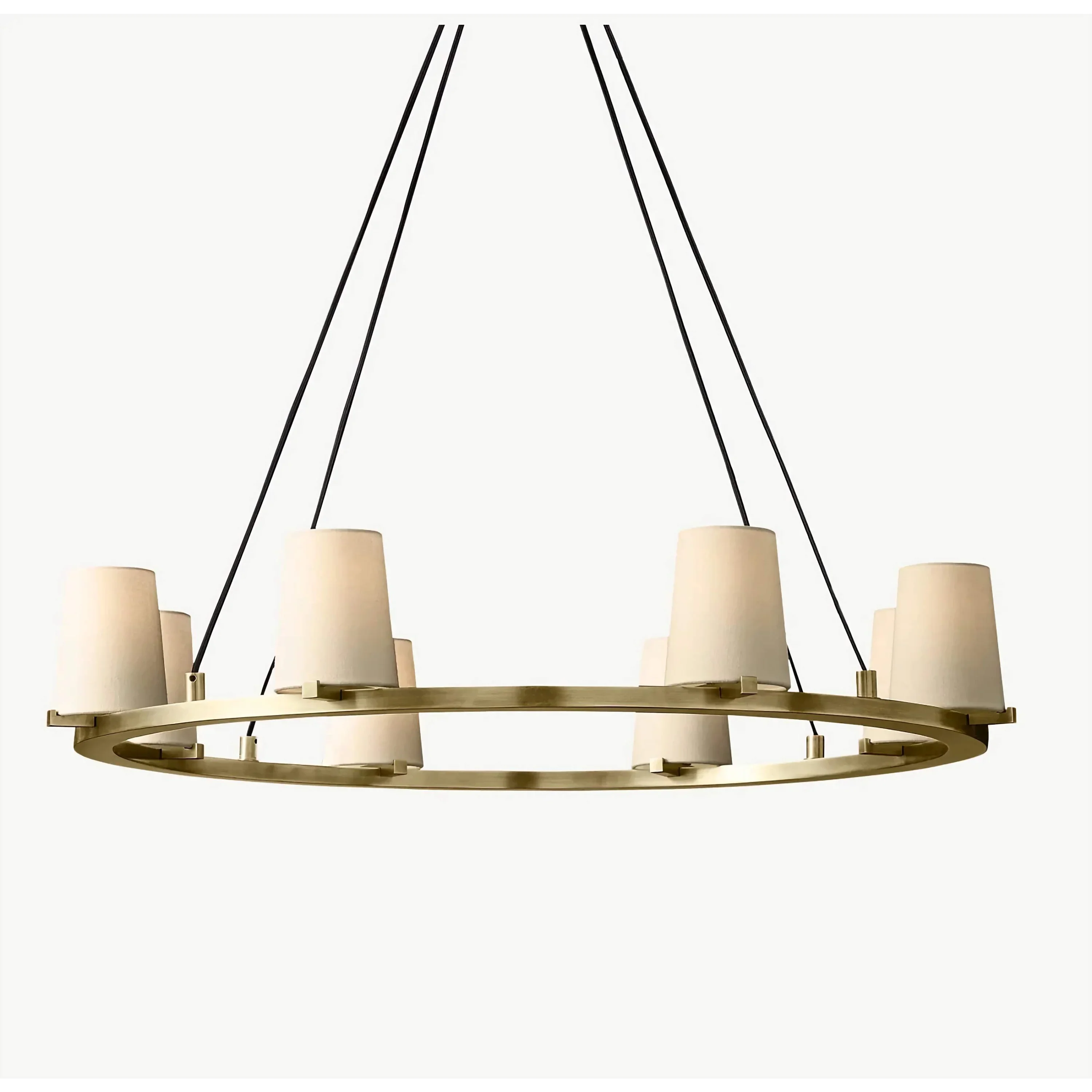 MODERN BRASS CANDELABRA RING CHANDELIER | CLJZQ08A