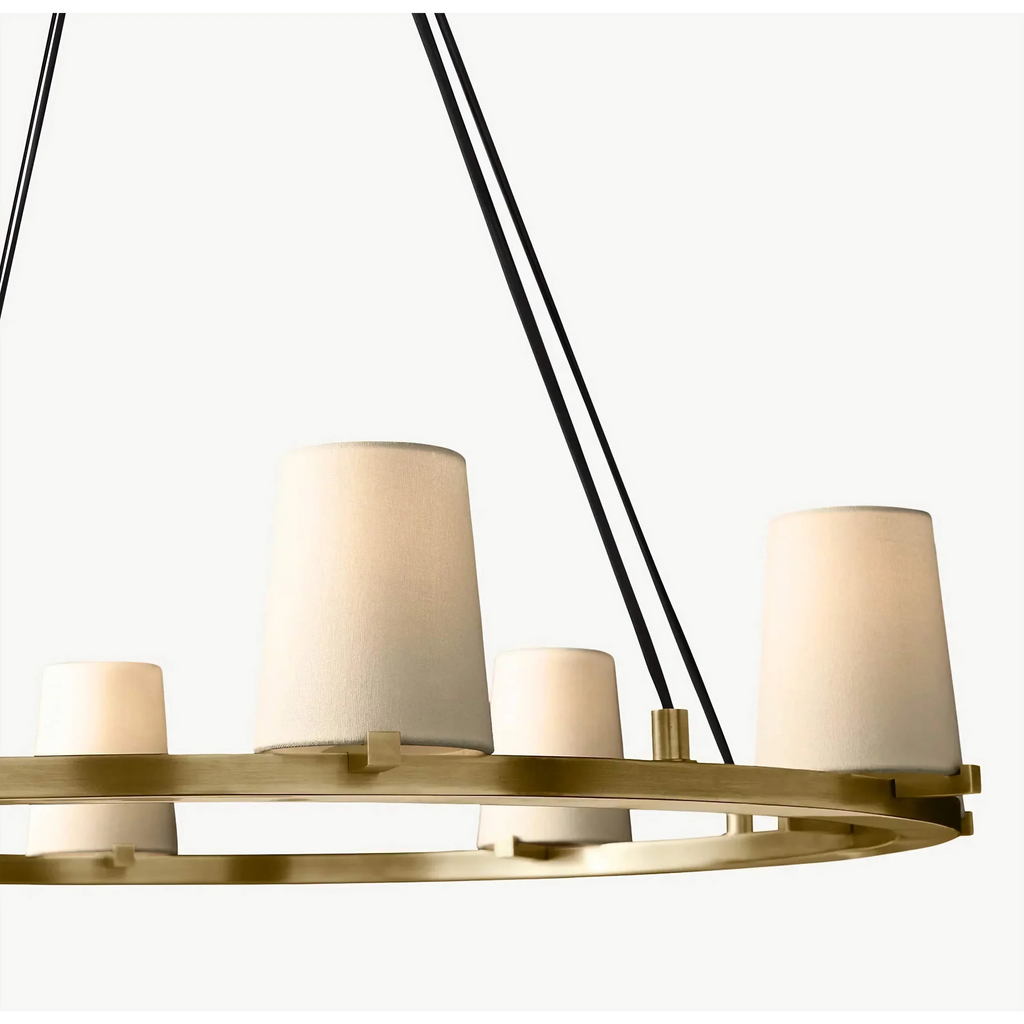 MODERN BRASS CANDELABRA RING CHANDELIER | CLJZQ08A