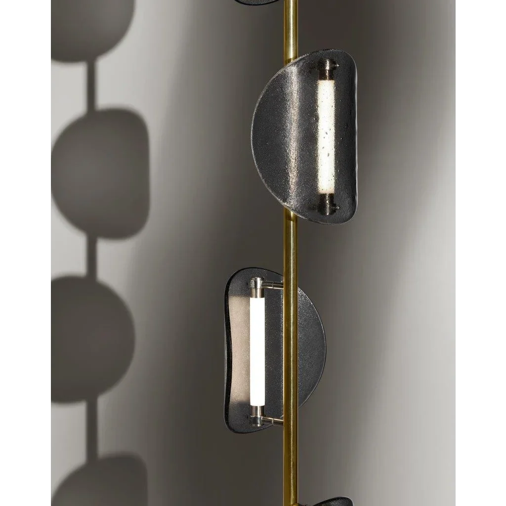 MODERN BRASS GLASS FLOOR LAMP | CLFDP29