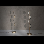 MODERN BRASS GLASS FLOOR LAMP | CLFDP29