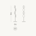 MODERN BRASS GLASS FLOOR LAMP | CLFDP29