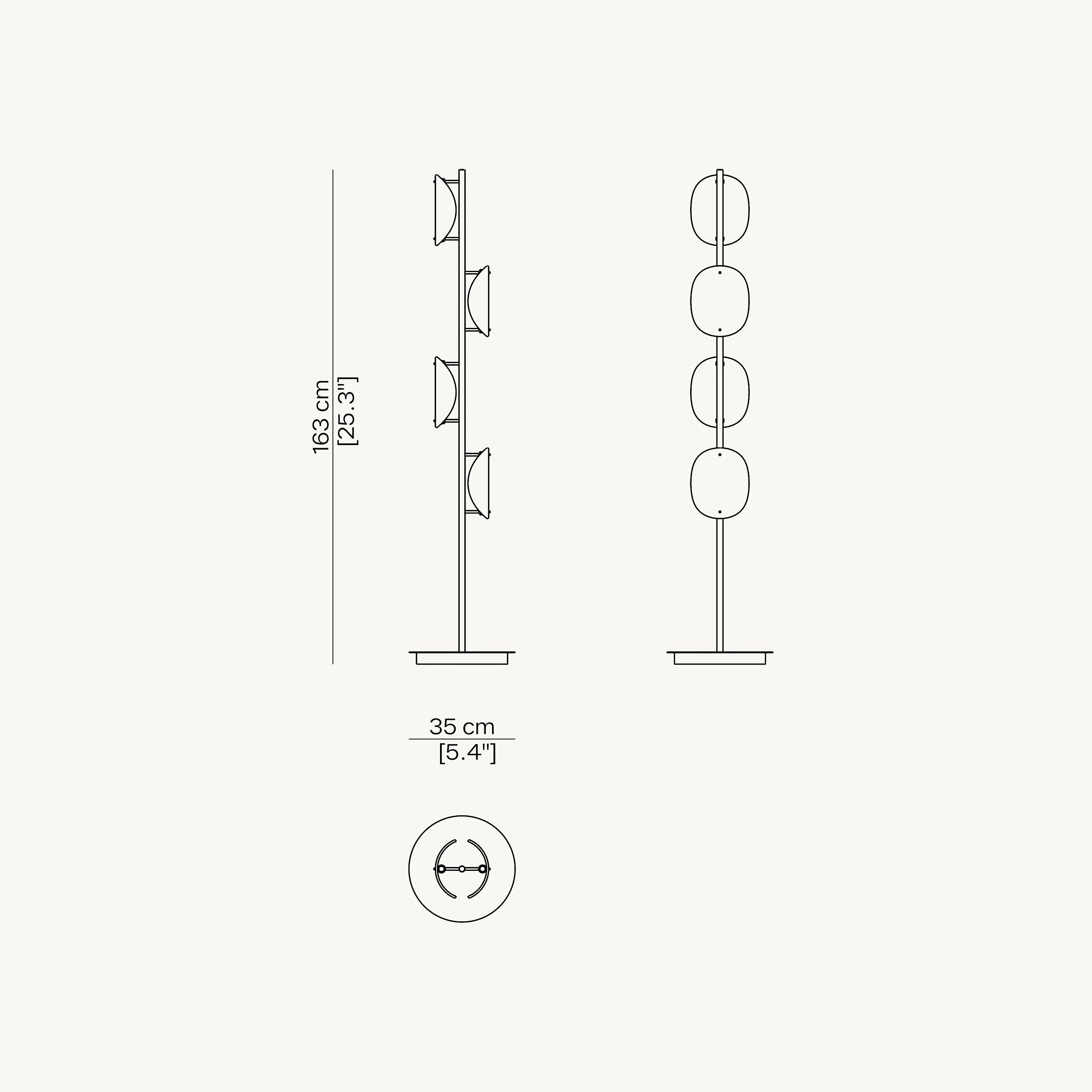 MODERN BRASS GLASS FLOOR LAMP | CLFDP29