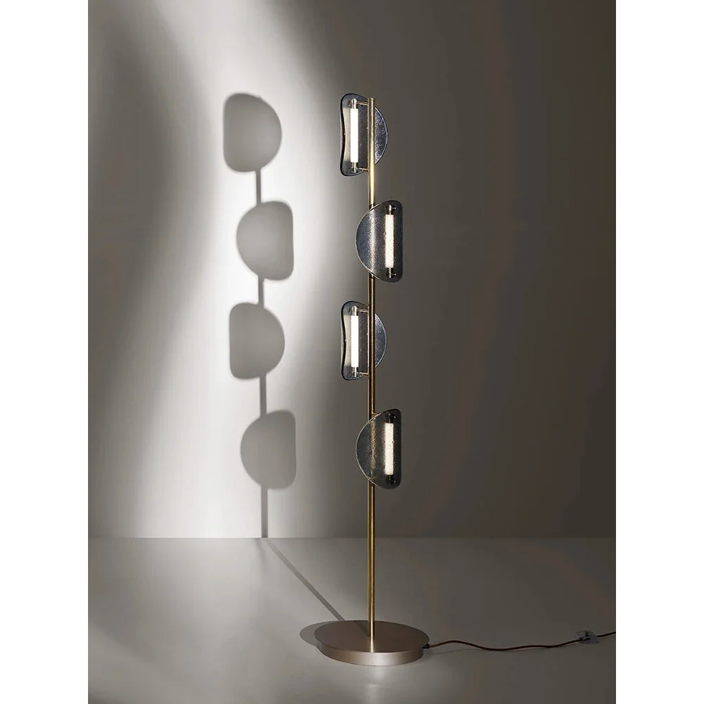 MODERN BRASS GLASS FLOOR LAMP | CLFDP29