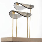 MODERN BRASS GLASS TABLE LAMP | CLFDP29T