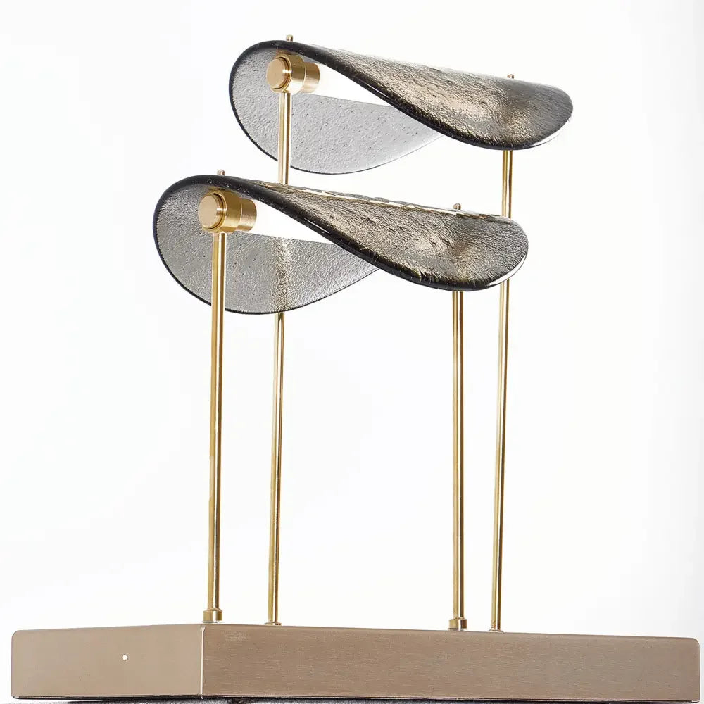 MODERN BRASS GLASS TABLE LAMP | CLFDP29T