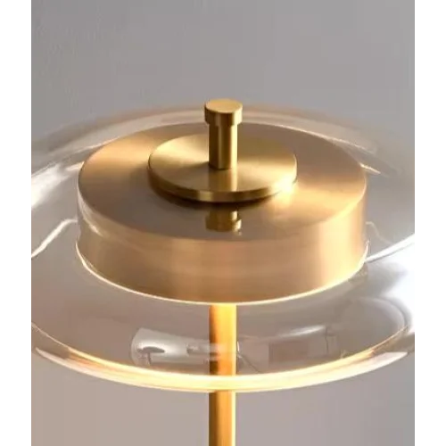 MODERN BRASS AND GLASS TABLE LAMP | DESIGN CLUJ011