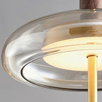 MODERN BRASS AND GLASS TABLE LAMP | DESIGN CLUJ011