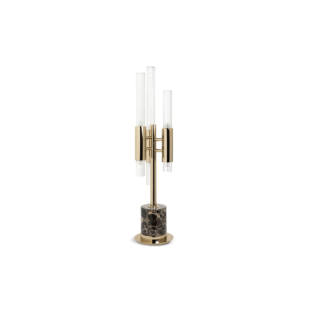 MODERN BRASS & MARBLE TABLE LAMP | CLGYQ035