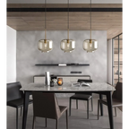 MODERN COGNAC GLASS PENDANT LAMP
