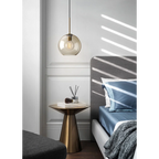 MODERN COGNAC GLASS PENDANT LAMP