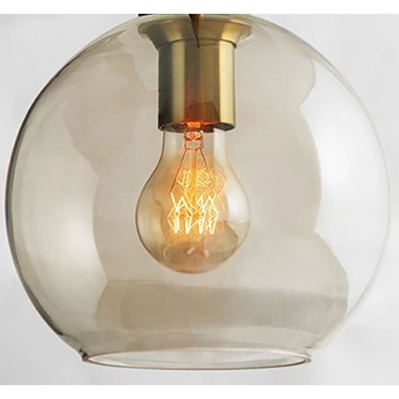 MODERN COGNAC GLASS PENDANT LAMP