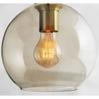 MODERN COGNAC GLASS PENDANT LAMP