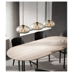 MODERN COGNAC GLASS PENDANT LAMP