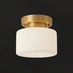 MODERN COPPER AND GLASS FLUSH MOUNT | DESIGN CLBB8501