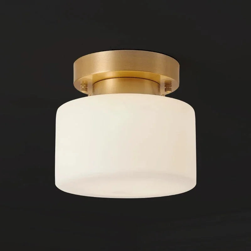 MODERN COPPER AND GLASS FLUSH MOUNT | DESIGN CLBB8501