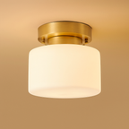 MODERN COPPER AND GLASS FLUSH MOUNT | DESIGN CLBB8501