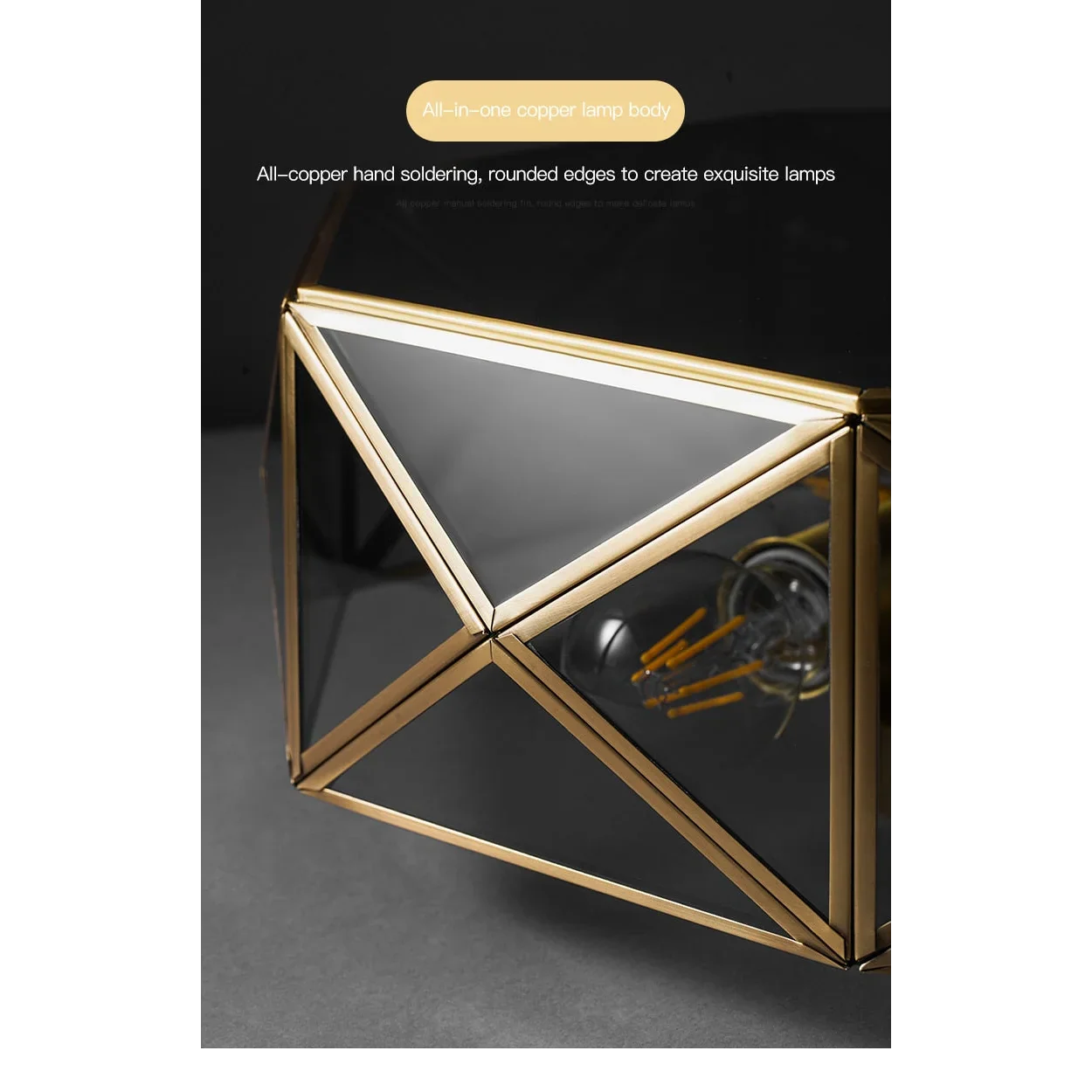 MODERN COPPER LED CEILING LAMP | CL33325