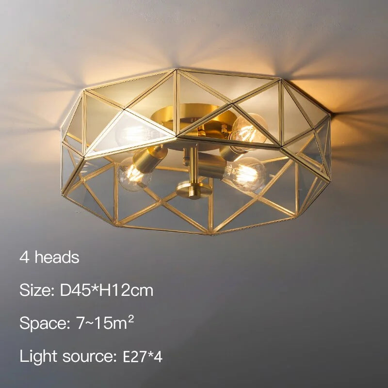 MODERN COPPER LED CEILING LAMP | CL33325