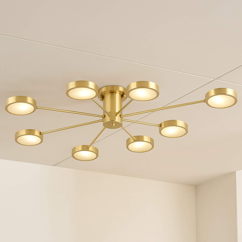 MODERN COPPER SEMI-FLUSH MOUNT CEILING LIGHT | DESIGN CMJG500