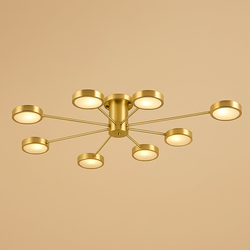MODERN COPPER SEMI-FLUSH MOUNT CEILING LIGHT | DESIGN CMJG500
