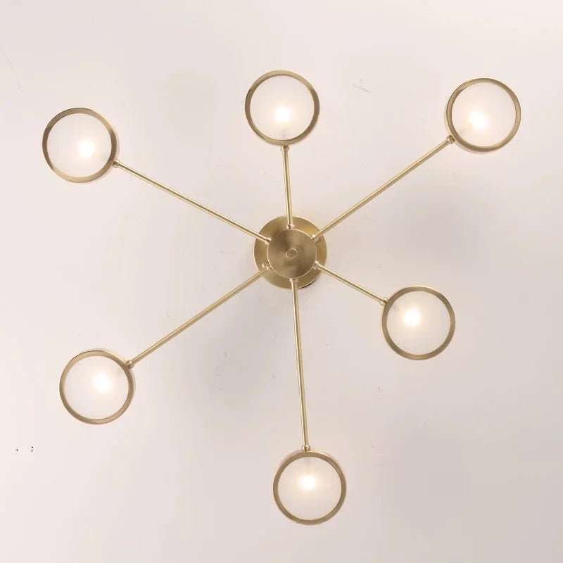 MODERN COPPER SEMI-FLUSH MOUNT CEILING LIGHT | DESIGN CMJG500