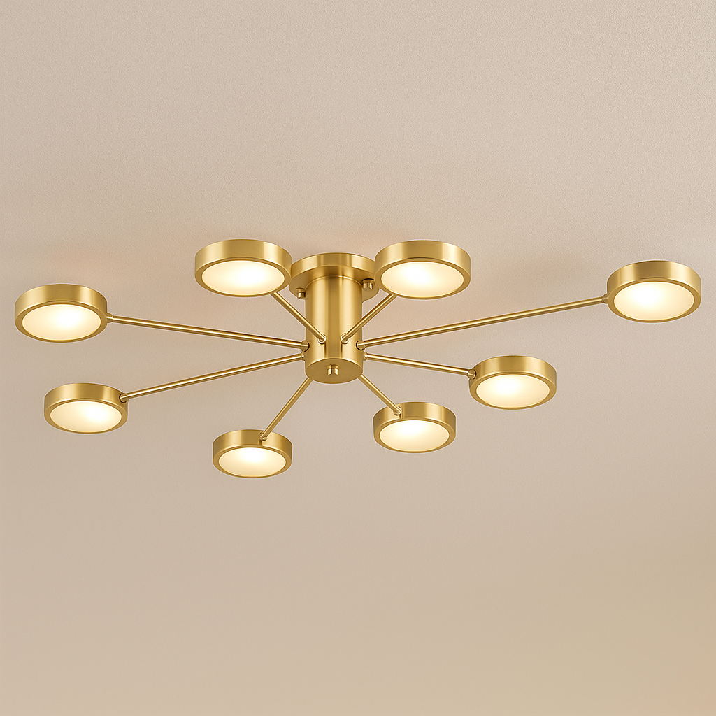 MODERN COPPER SEMI-FLUSH MOUNT CEILING LIGHT | DESIGN CMJG500