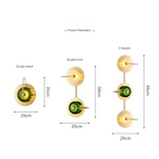 MODERN CRYSTAL GREEN WALL LAMP | CL830490