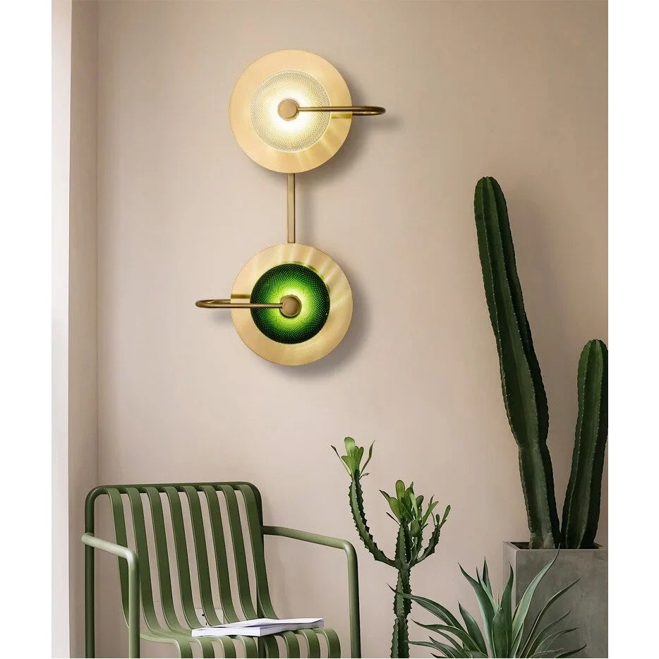 MODERN CRYSTAL GREEN WALL LAMP | CL830490