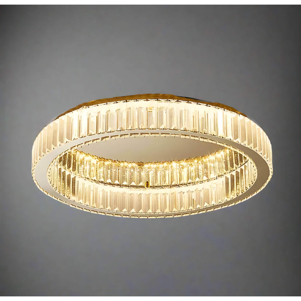 MODERN CRYSTAL RING FLUSH MOUNT | CLFG890