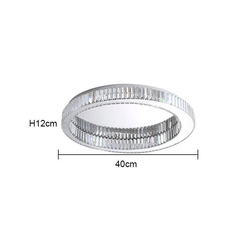 MODERN CRYSTAL RING FLUSH MOUNT | CLFG890