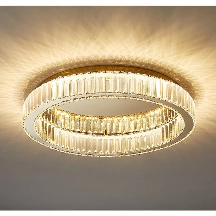 MODERN CRYSTAL RING FLUSH MOUNT | CLFG890