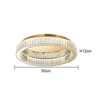 MODERN CRYSTAL RING FLUSH MOUNT | CLFG890