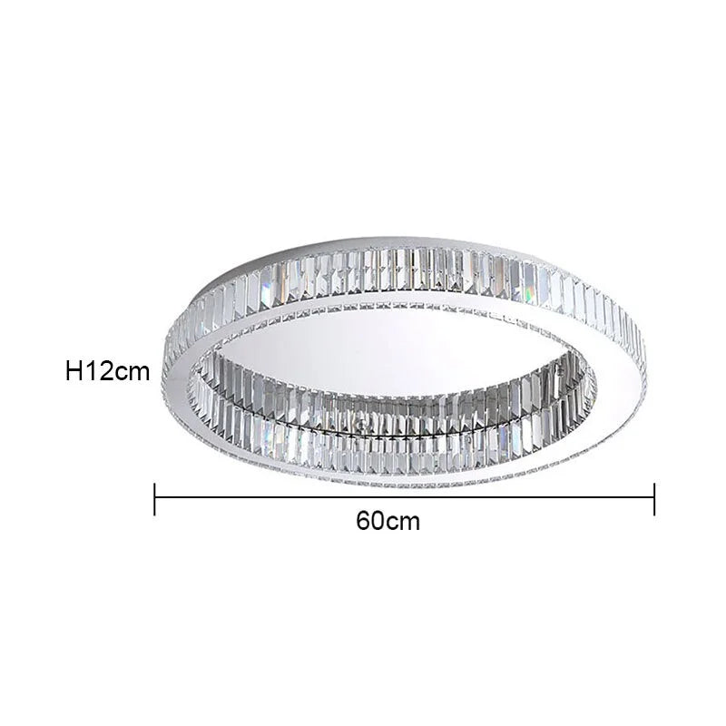 MODERN CRYSTAL RING FLUSH MOUNT | CLFG890