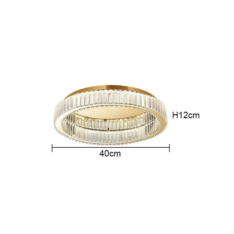 MODERN CRYSTAL RING FLUSH MOUNT | CLFG890