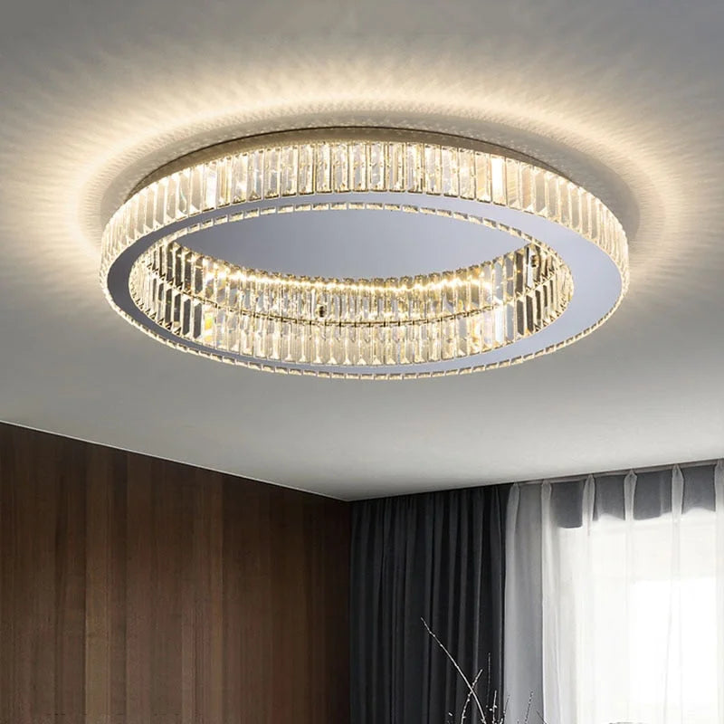MODERN CRYSTAL RING FLUSH MOUNT | CLFG890