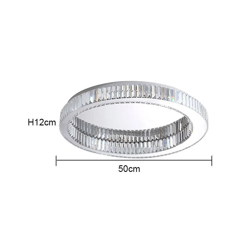 MODERN CRYSTAL RING FLUSH MOUNT | CLFG890