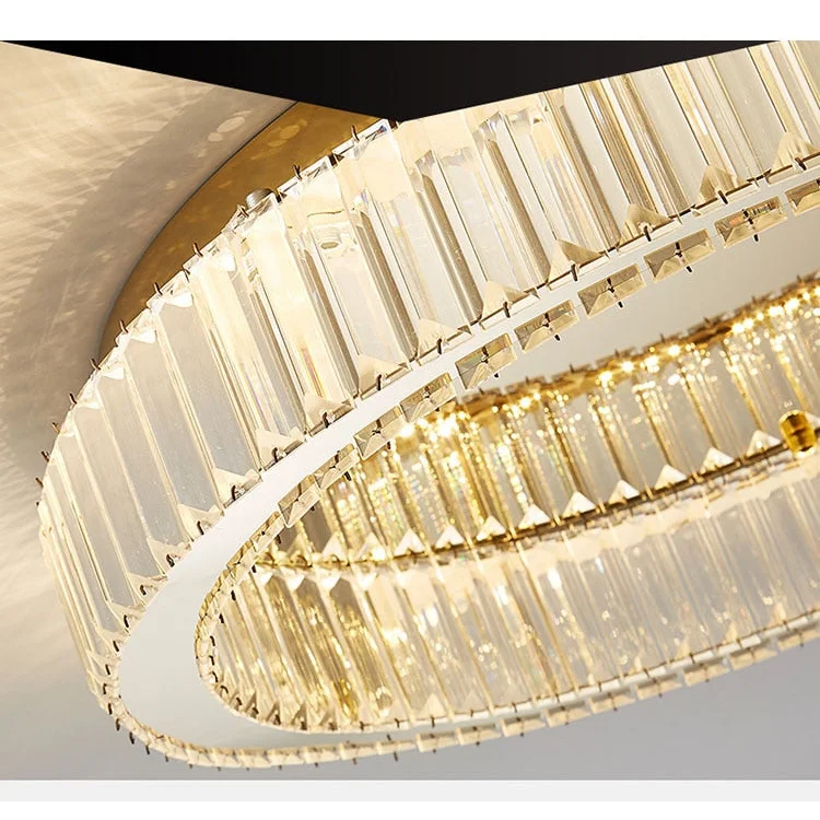 MODERN CRYSTAL RING FLUSH MOUNT | CLFG890