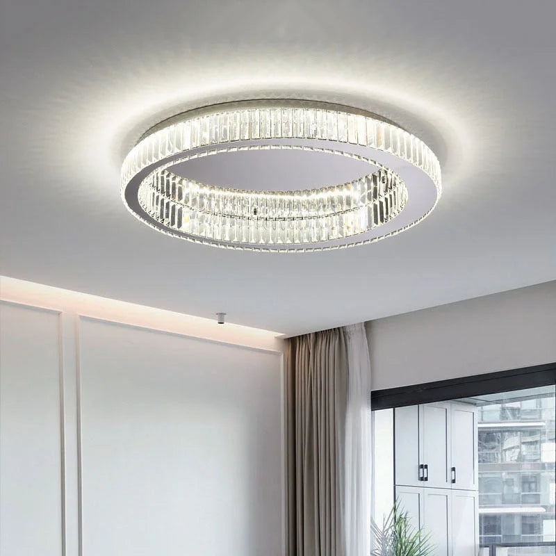MODERN CRYSTAL RING FLUSH MOUNT | CLFG890