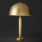 MODERN DOME TABLE LAMP IN BRUSHED COPPER