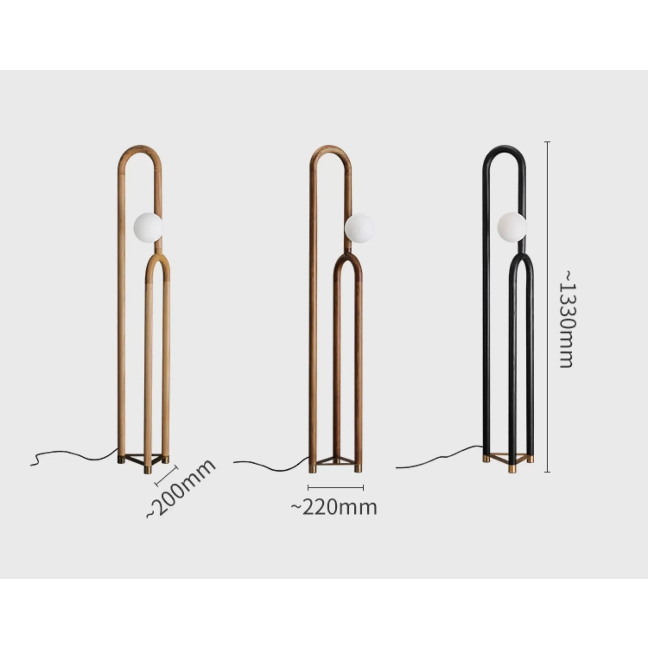 MODERN FLOOR LAMP IN LIGHT WOOD | CLLW1330