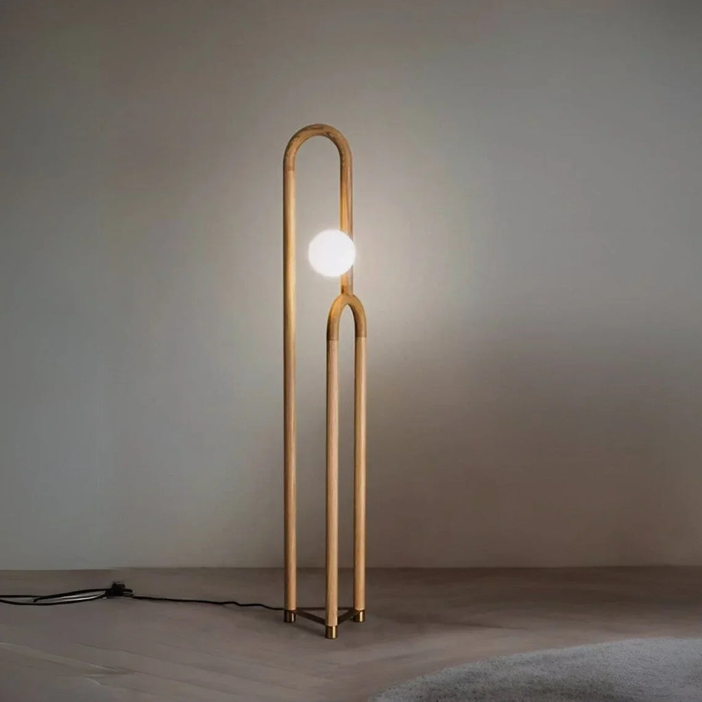 MODERN FLOOR LAMP IN LIGHT WOOD | CLLW1330