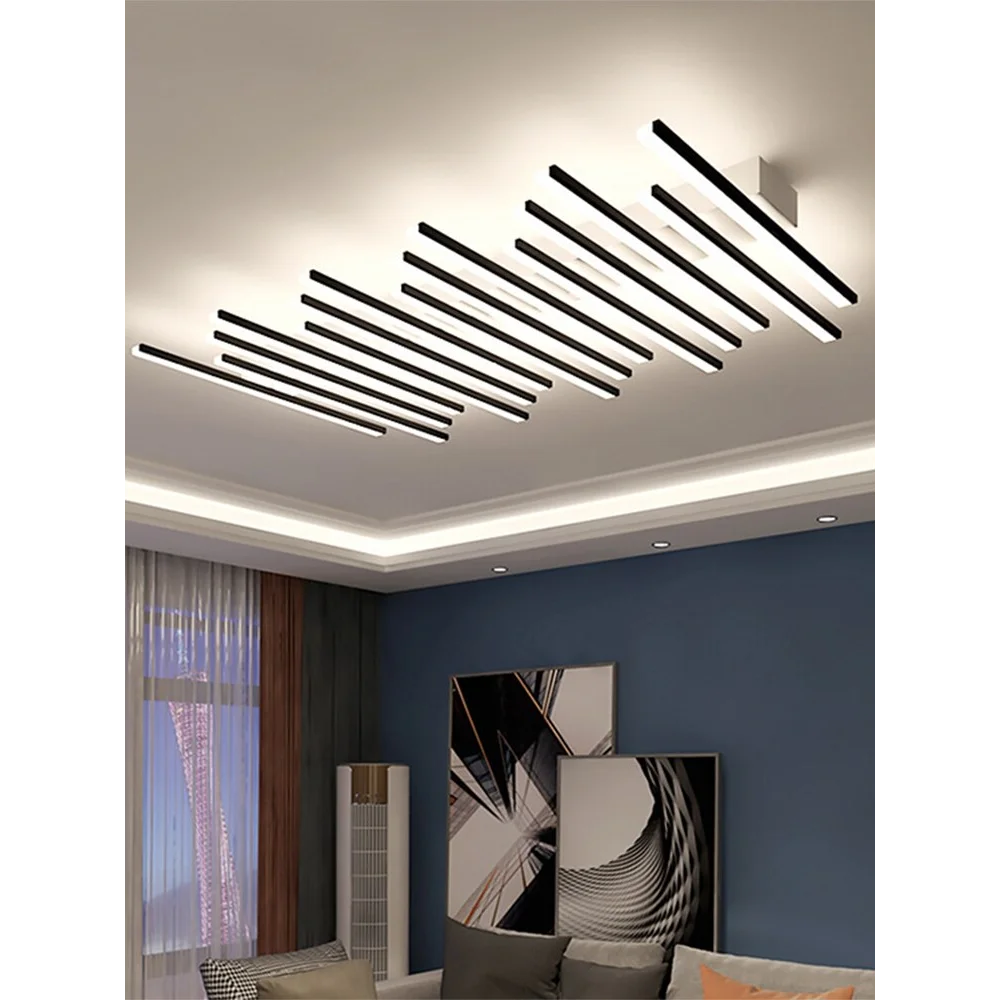MODERN FLUSH MOUNT MULTI LED BAR CEILING LAMP
