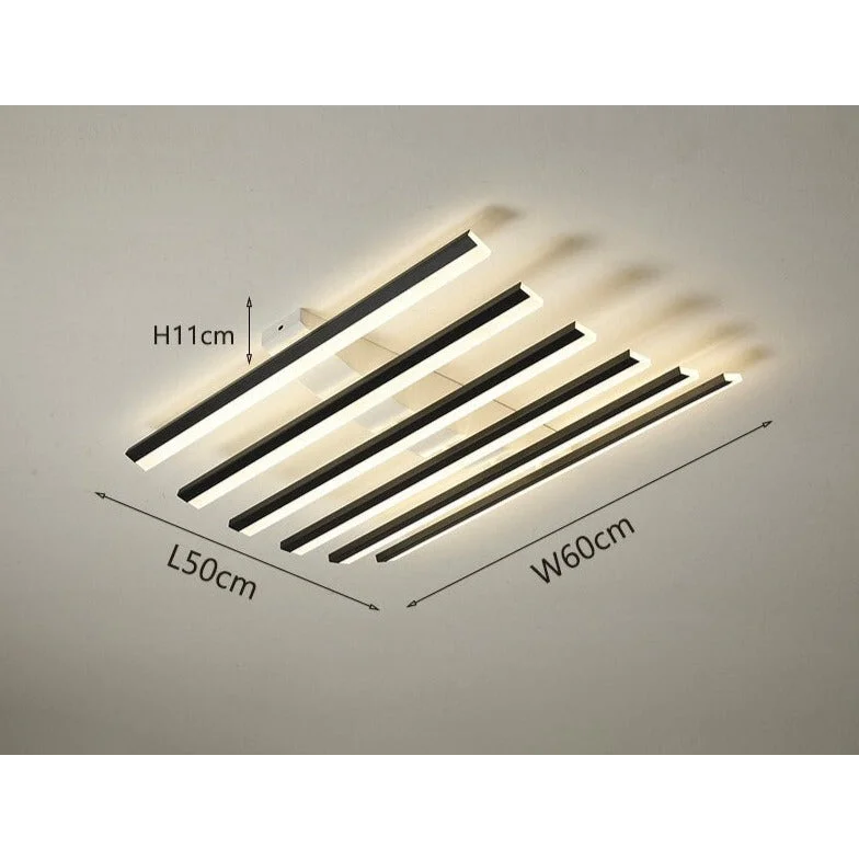 MODERN FLUSH MOUNT MULTI LED BAR CEILING LAMP