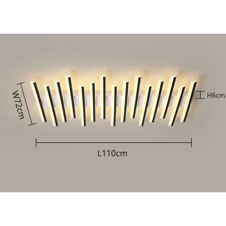 MODERN FLUSH MOUNT MULTI LED BAR CEILING LAMP